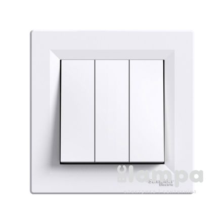 Schneider Electric Asfora білий вимикач 3 кл. (ЕРН2100121)