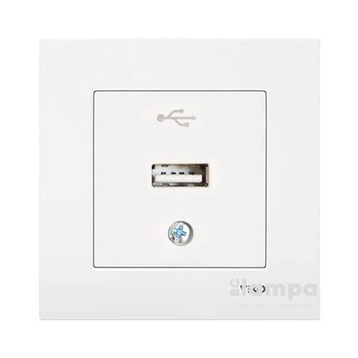Розетка Біла USB Viko Meridian (90970404)