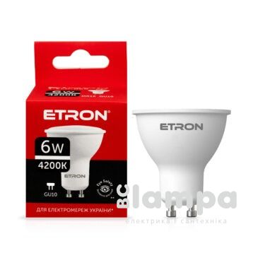 Лампа ETRON LED MR16  6W 4200K GU10  Light Power (1-ELP-068/1-ELP-848)