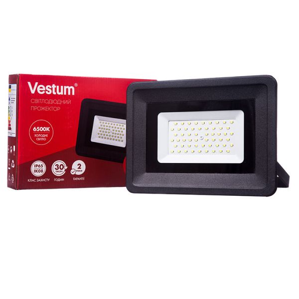 Прожектор VESTUM LED  50W 6500K IP65 4300Lm 185-265V (1-VS-3004)