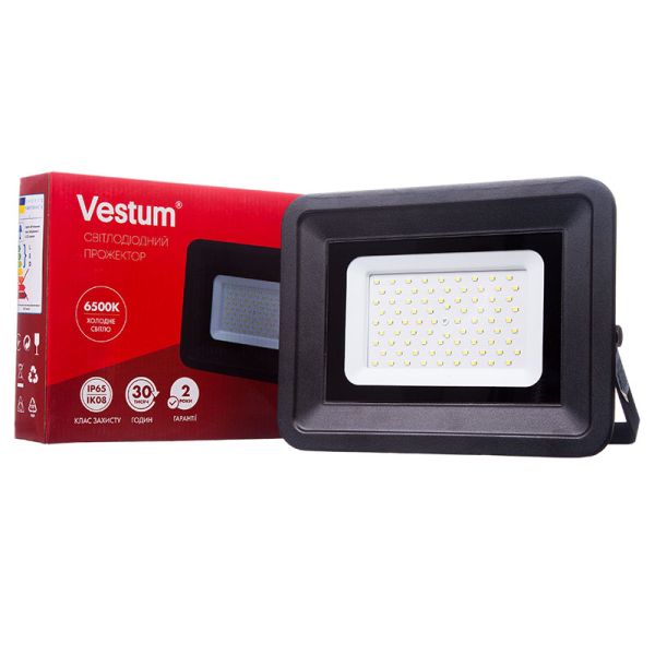 Прожектор VESTUM LED  70W 6500K IP65 6100Lm 185-265V (1-VS-3005)