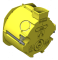 Установча коробка в г/к Ø65x45 PLANK жовта (MB002/PLK4002400/90020090)