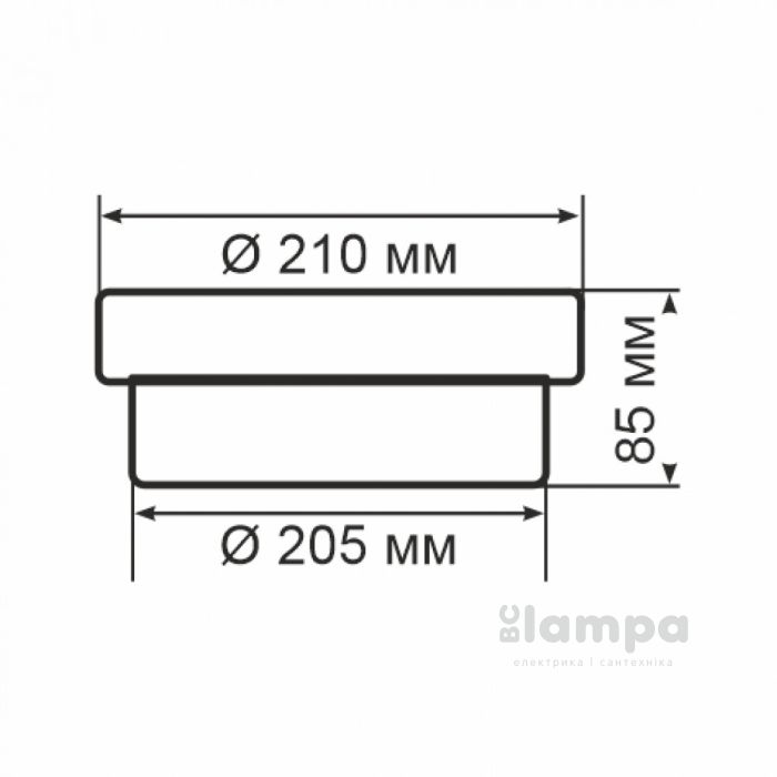 Светильник настенный ERKA 1102-PB прозрачный / матовый 26W Е27 IP20