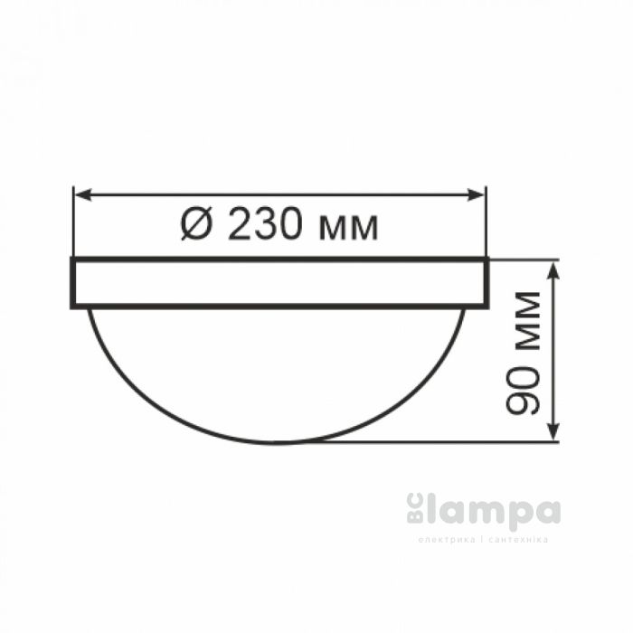 Светильник настенный ERKA 1127-К крем / прозрачный 26W E27 IP20