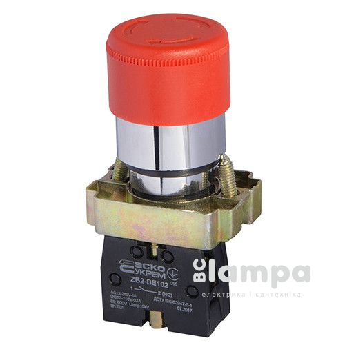 Кнопка АСКО XB2-BS442 безпеки Stop NC поворотна Ø30мм (0140010082)