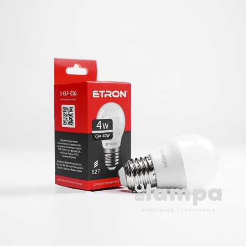 Лампа ETRON LED G45  4W 4200K E27 Light Power (1-ELP-050)