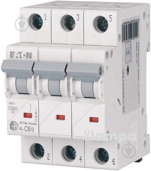 Автоматичний вимикач Eaton 3p, 06A, C - PL4 Serbia