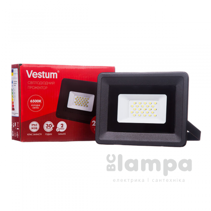 Прожектор VESTUM LED  20W 6500K IP65 1800Lm 185-265V (1-VS-3002)
