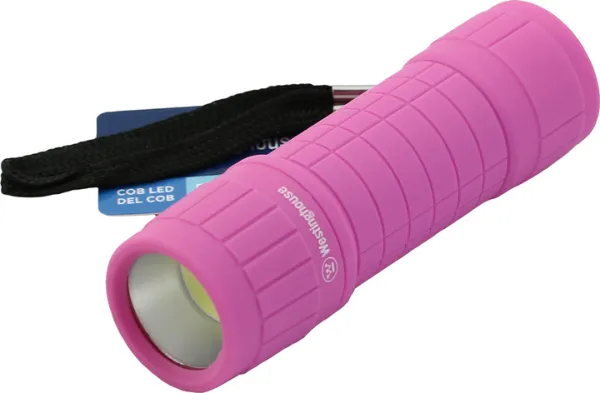 Фонарик WESTINGHOUSE  3W COB LED WF87 + 3*AAA LR03  в комплекті рожевий (WF87-3R03PD16 pink)