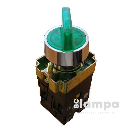 Кнопка АСКО XB2-BК2365 поворотная 2-х позиционная с подсветкой "NO+NC" Ø22 (0140010012)