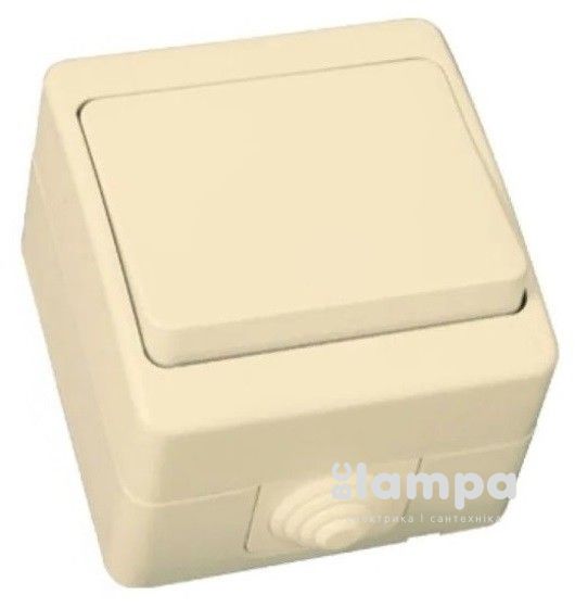 Вимикач 1кл крем  IP54 "Nemli" (07 12 101)