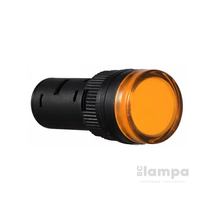 Арматура светосигнальная AD16-16DS желтая 220V plastic (s009015)