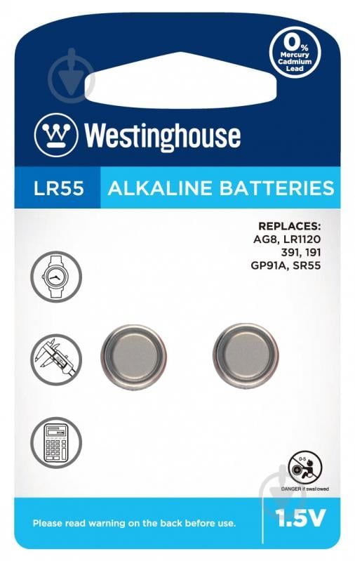 Батарейка AG08 WESTINGHOUSE (LR55)