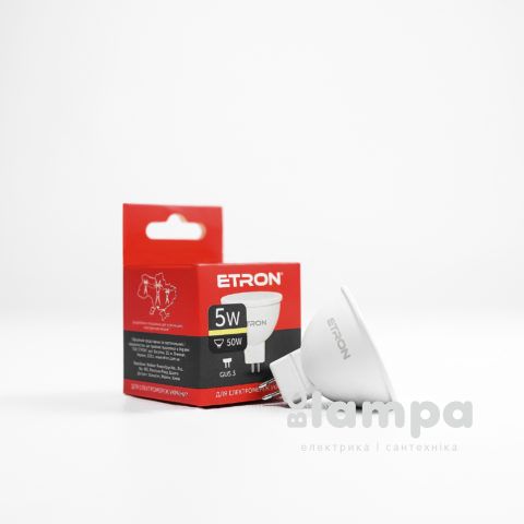 Лампа ETRON LED MR16  5W 3000K GU5.3 Light Power (1-ELP-061)
