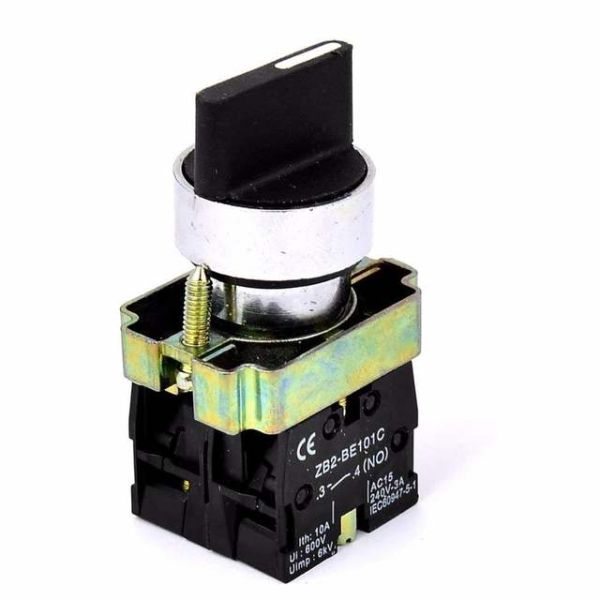 Кнопка АСКО XB2-BD33 повор 3-х поз. стандарт. ручка  Start-Stop-Start" Ø22 (0140010005)  p0810134