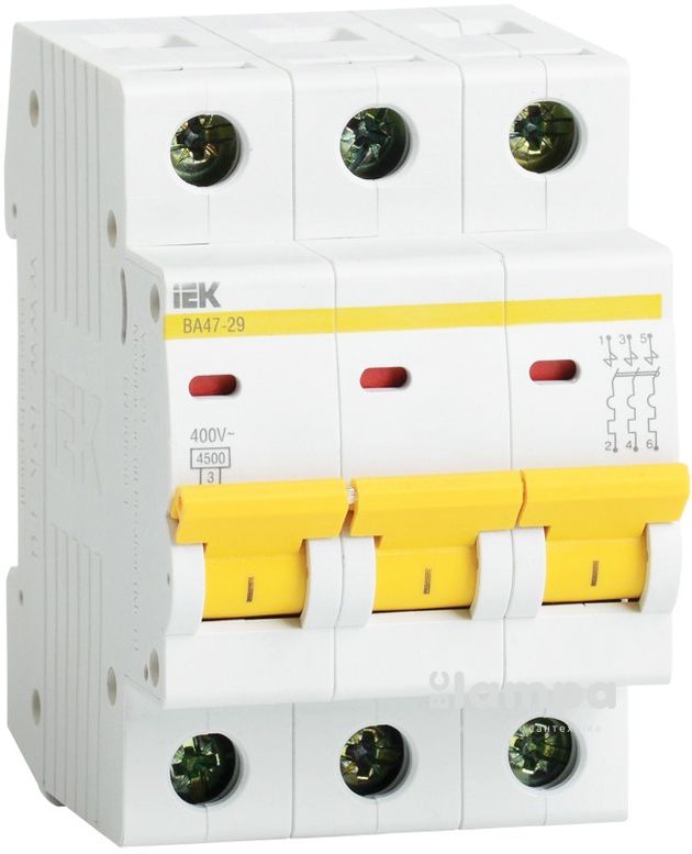 Автоматичний вимикач IEK BA47- 29 3P 25А С