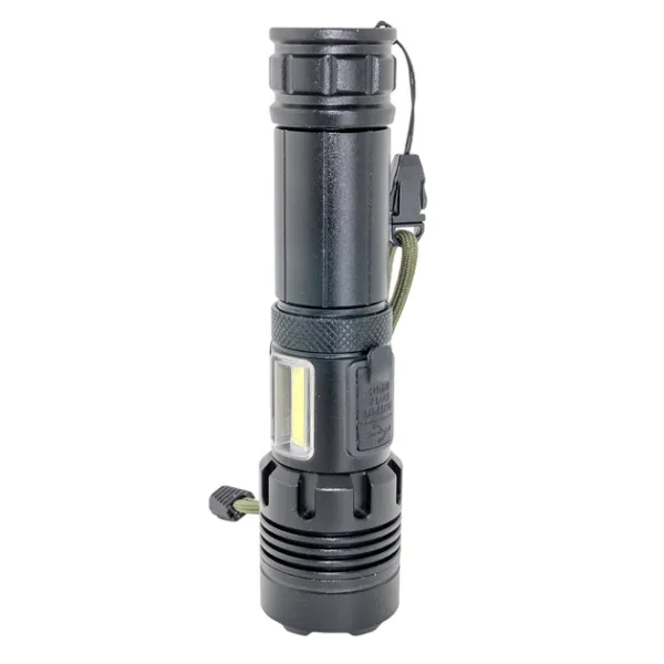 Ліхтар QUANTUM ручний Perfect  5W LED zoom+3WCOB PowerBank (QM-FL1035)