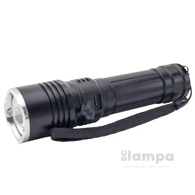 Ліхтар QUANTUM ручний Solid-M 10W LED з USB+ Li-ion 18650/1500mAh (QM-FL1020-18650/1500-PS)