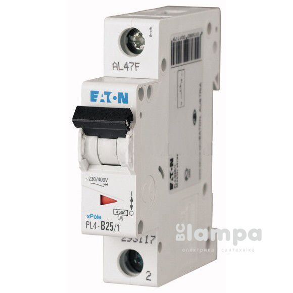 Автоматичний вимикач Eaton 1p, 16A, C - PL4 Serbia