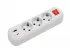 Колодка  3 гн. з з/к + вимикач USB+ Type C Benefice LUXEL (7191)