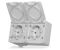 IP65 Розетка 2- на з кришками З/К зовнішня сіра Videx Binera VF-BNW22G-G (pack-5pcs) (25186)