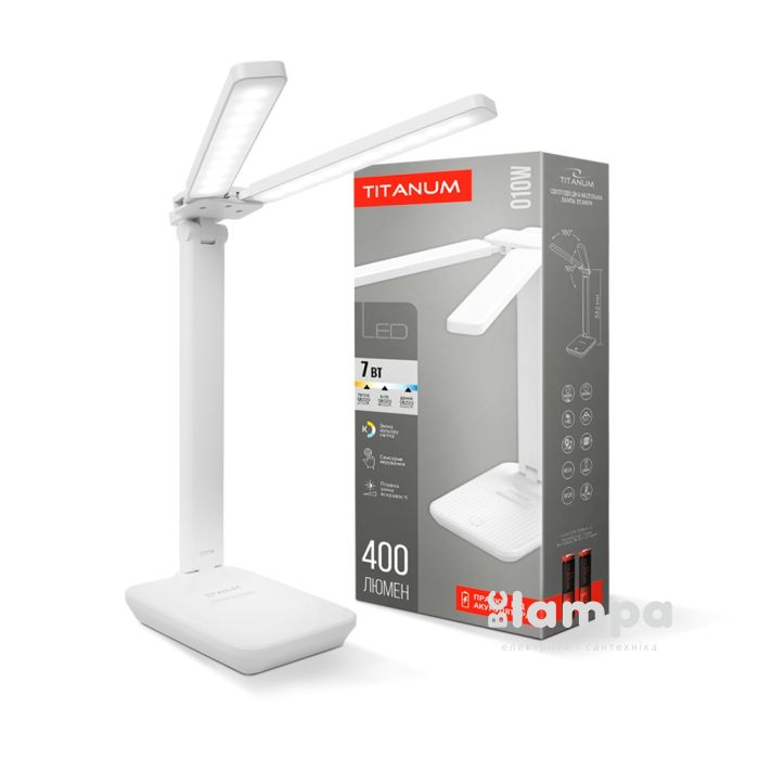 Світильник настільний TITANUM LED TLTF-010W  7W 2700-6000K 220V з акумулятором (27414)