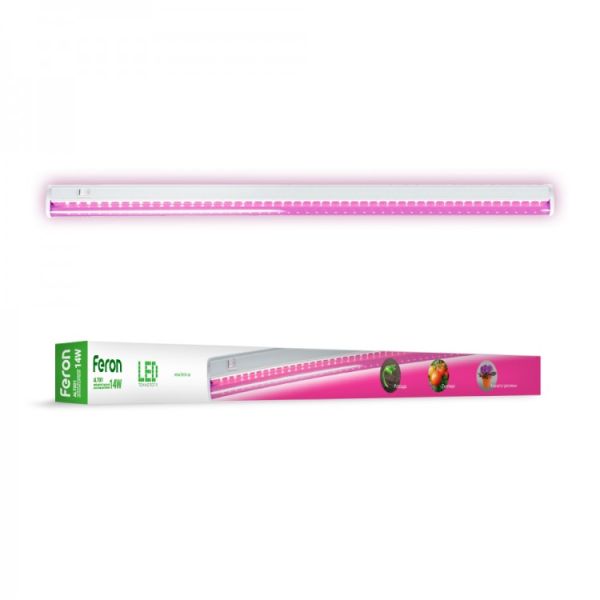 Світильник для рослин FERON LED 14W T5 IP40  873*20*31мм з вимикачем (AL7001)