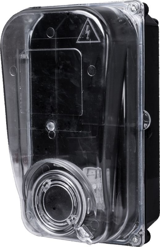 Ящик пластиковий для 1Ф лічильника (55506)(e.mbox.stand.plastic.n.f1) ( s0110002/s0110005) прозорий