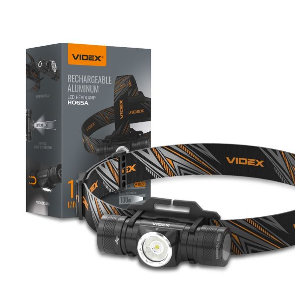 Фонарик налобний VIDEX 1200Lm 5000K (VLF-H065/27213)
