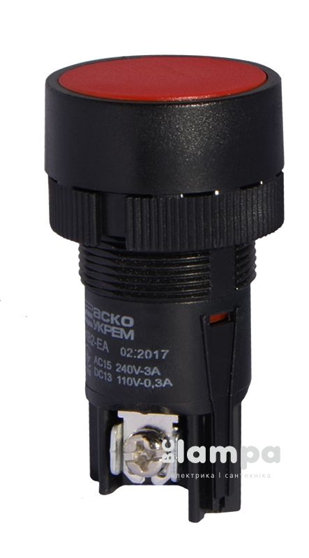 Кнопка АСКО XB2-EA145 червона NO+NC (A0140010037)