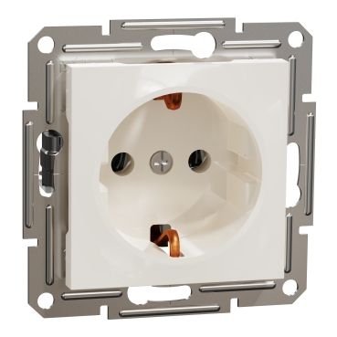 Schneider Electric Asfora крем розетка 1- на з/к  без рамки (ЕРН2970123)