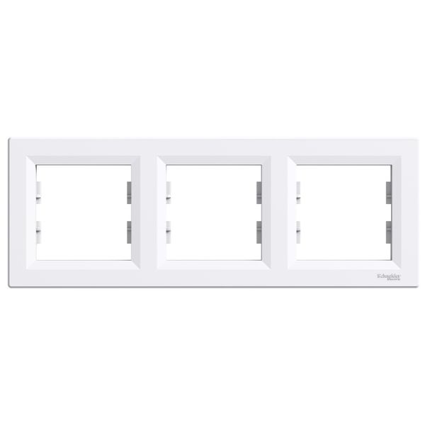 Schneider Electric Asfora біла рамка горизонтальна 3 - на (ЕРН5800321 / 10099355)