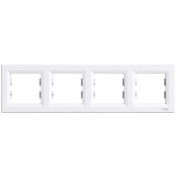 Schneider Electric Asfora біла рамка горизонтальна 4 - на (ЕРН5800421 / 10099357)