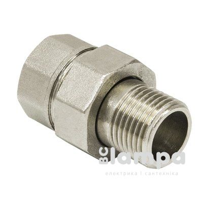 Сгон американка пряма 1/2" RAFTEC DN15 нікель (53769)