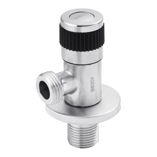 Кран кутовий 1/2"x1/2" KARRO нерж. DF (CV012105)