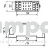 Колодка під реле МY4 PYF14A-E (ST826/0090020005/i.pif.14a)