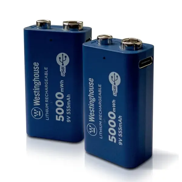 Акумулятор крона WESTINGHOUSE 9V Type-C 555mAh (112031 / Li-9V5000C-PBH)
