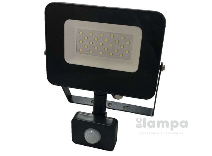 Прожектор LEBRON LED  50W 6500K IP65 4000Lm 230V датчик руху (17-12-50)