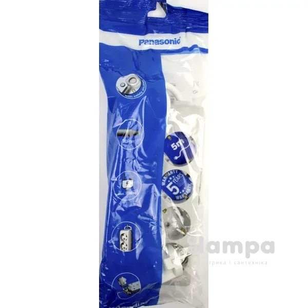 Подовжувач 4гн.  5м c з/к+ шторки серый X- tendia (B04452GR-UA) Panasonic