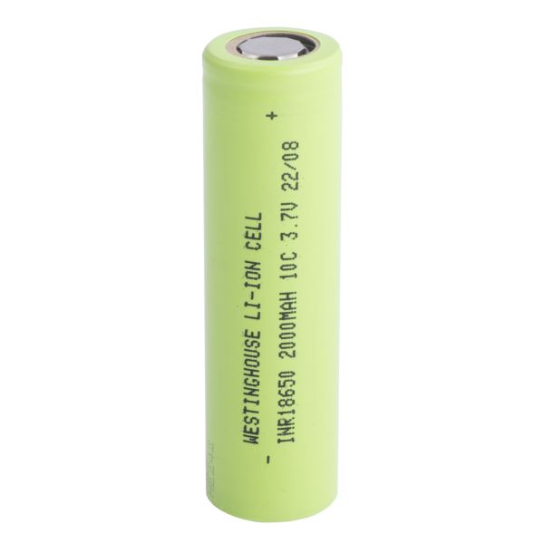 Акумулятор 18650 WESTINGHOUSE  Li-Ion 2000mAh 3.7V 10С високострумовий (INR18650P-2000)