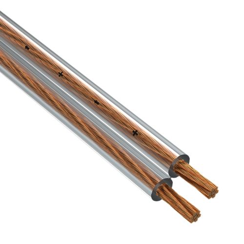 ШВП 2 х 2,5 mm²  Провід акустичний прозорий Loudspeaker Cable Hi-Fi