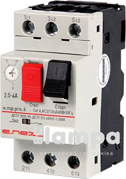 Автомат захисту двигуна E.NEXT e.mp.pro 4 2.5-4A (p004003)