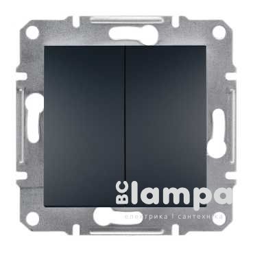 Schneider Electric Asfora антрацит вимикач 2 кл. (ЕРН0300171)