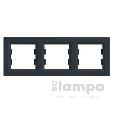 Schneider Electric Asfora антрацит рамка горизонтальна 3 - на (ЕРН5800371)