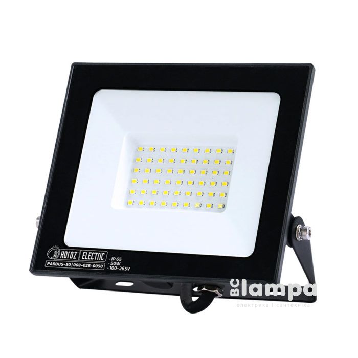 Прожектор HOROZ PARDUS-50 LED 50W 6400K IP65 4500lm 100-265V чорний (068-028-0050-010)