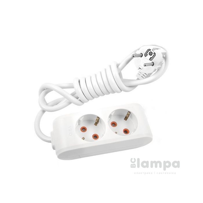 Подовжувач 2гн.  2м  з/к VIKO Multi-let (90114202)