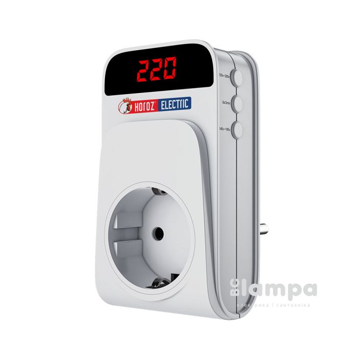 Реле напруги HOROZ ELECTRIC розеточне PROTEX-R 16A (131-001-0001)