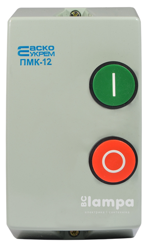 Магн.пуск. ПМК 12А (LE1-D12) 380В (в корпусе с тепловым реле и кнопками:Пуск,Стоп)