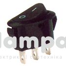 Перемикач клавішний КП - 11  220W овал, красный (505420)