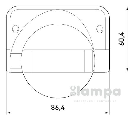Датчик руху 180°- E.NEXT чорний IP44 (SEN 09) (s061003)